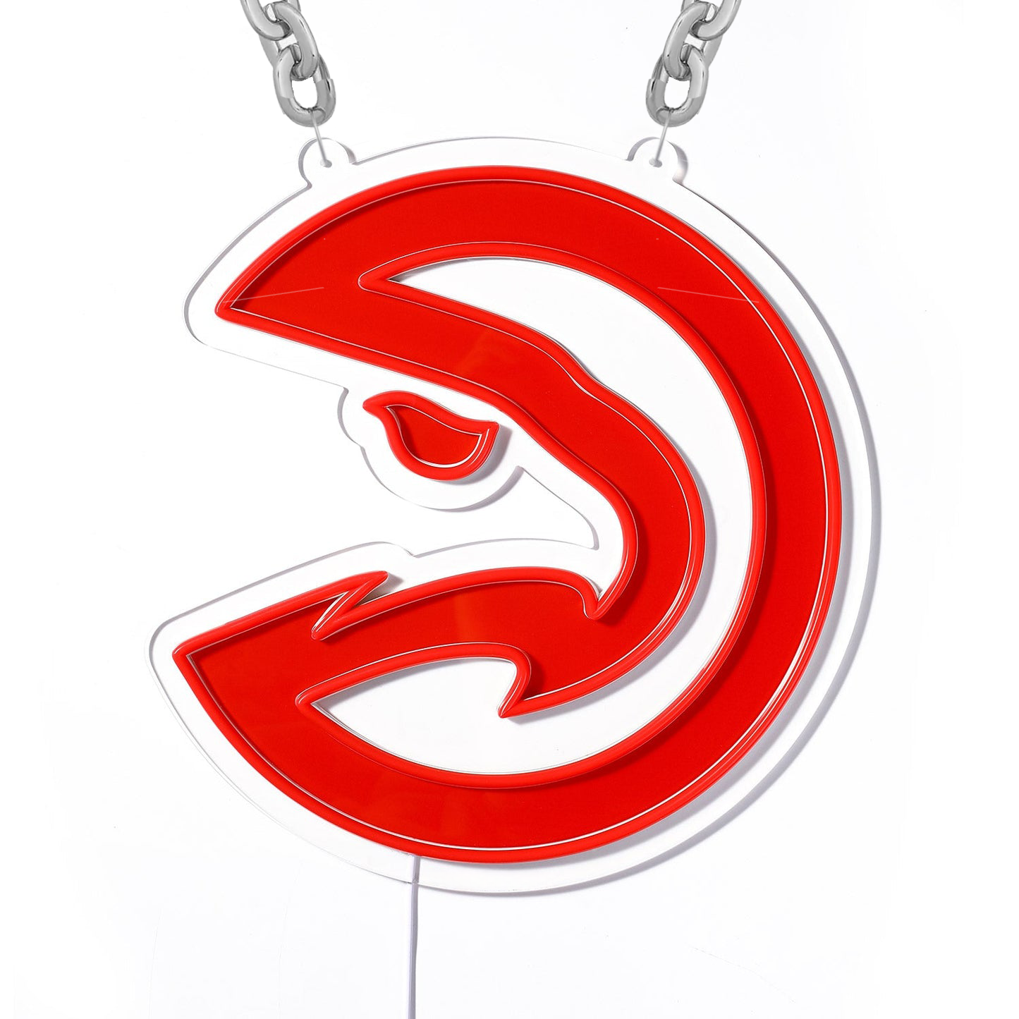 NBA Atlanta Hawks Signs Neon Necklace LED Acrylic Decorative Light Room Bedroom