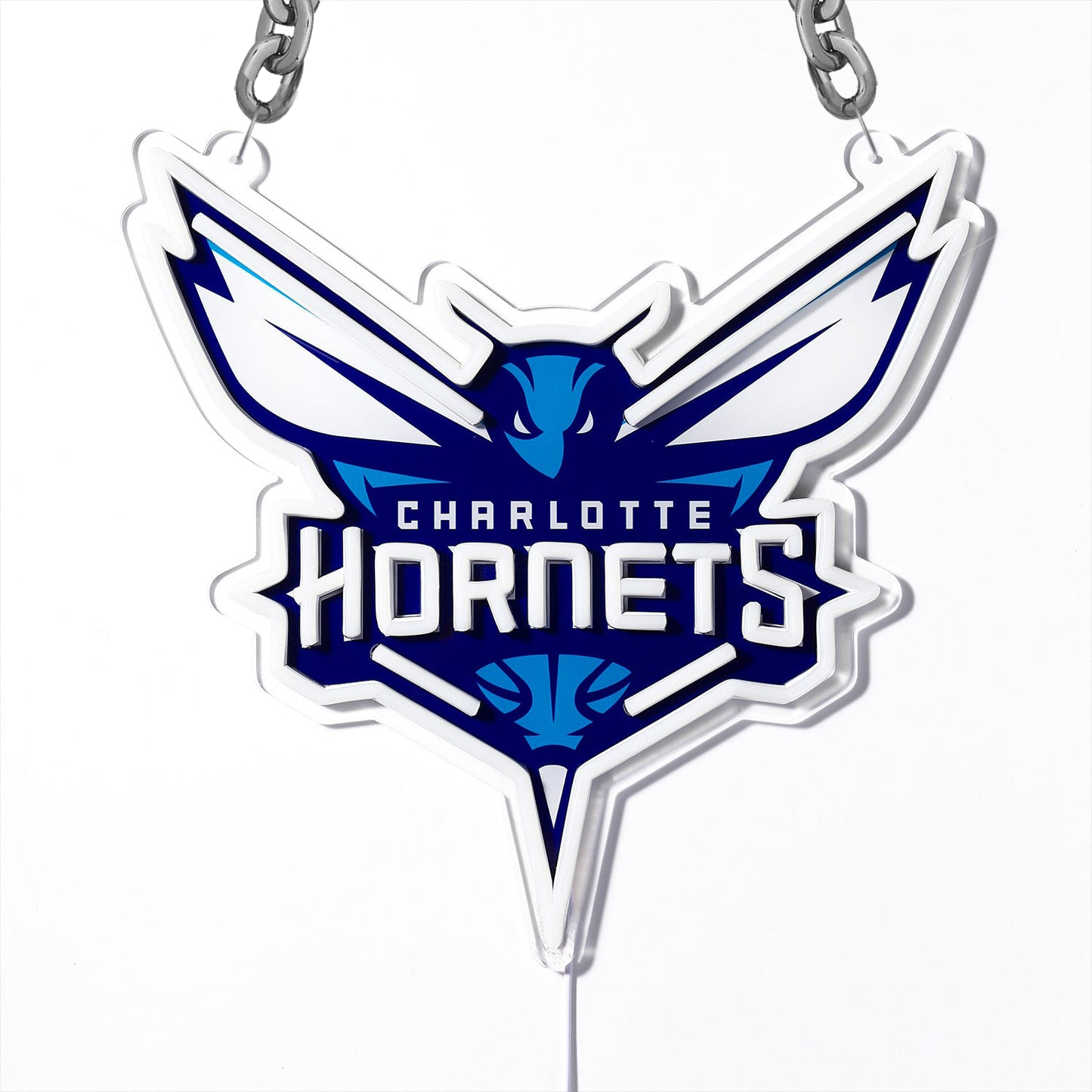 NBA Charlotte Hornets Signs Neon Necklace LED Acrylic Decorative Light Room Bedroom