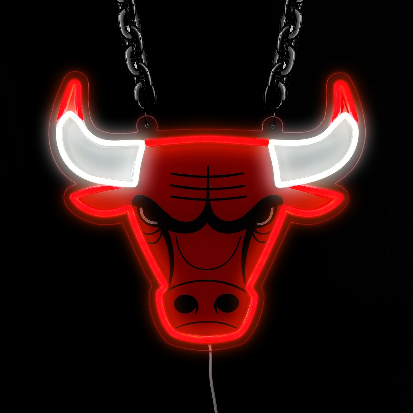 NBA Chicago Bulls Signs Neon Necklace LED Acrylic Decorative Light Room Bedroom