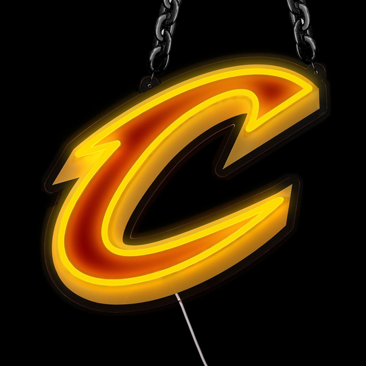 NBA Cleveland Cavaliers Signs Neon Necklace LED Acrylic Decorative Light Room Bedroom