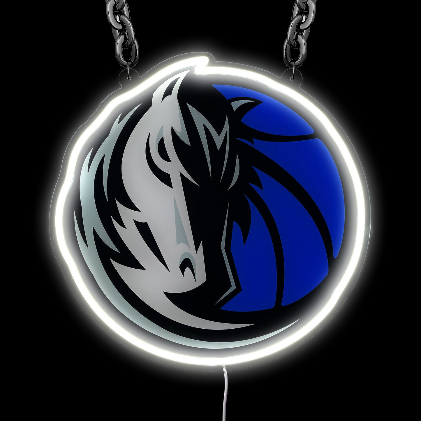 NBA Dallas Mavericks Signs Neon Necklace LED Acrylic Decorative Light Room Bedroom