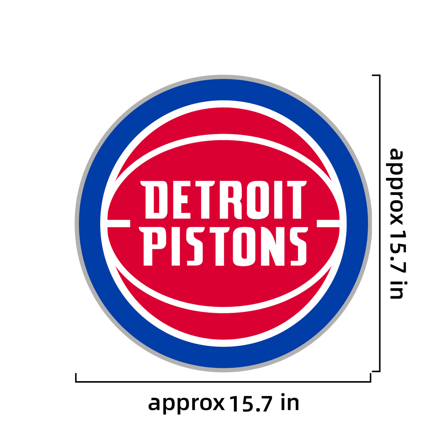 NBA Detroit Pistons Signs Neon Necklace LED Acrylic Decorative Light Room Bedroom