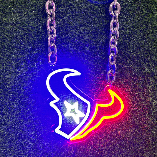 Glowing NFL Houston Texans Logo Neon Light: A Must-Have for Sports Fans
A vibrant, custom-designed neon sign featuring the iconic Houston Texans team emblem — perfect for showcasing team pride in game rooms, bars, or sports-themed spaces.