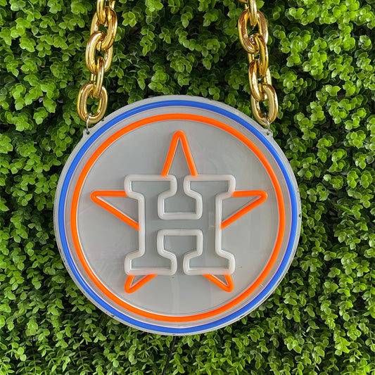 MLB Houston Astros Neon Sign Light Lamp Beer Bar Wall Decor Super Bright