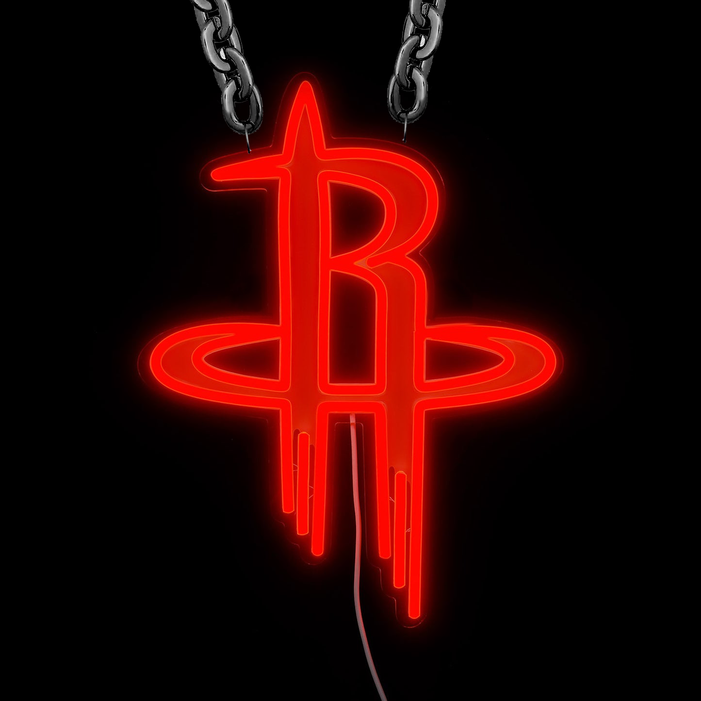 NBA Houston Rockets Signs Neon Necklace LED Acrylic Decorative Light Room Bedroom