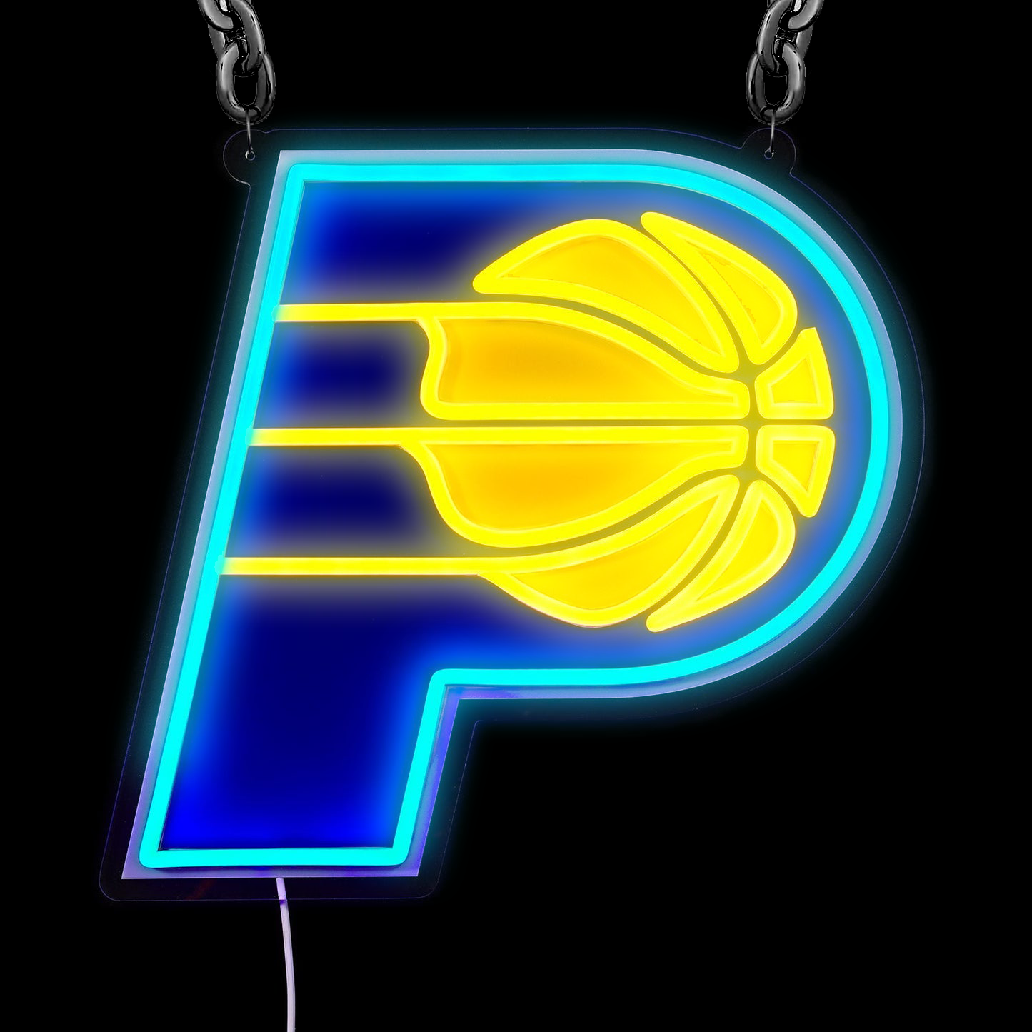 NBA Indiana Pacers Signs Neon Necklace LED Acrylic Decorative Light Room Bedroom