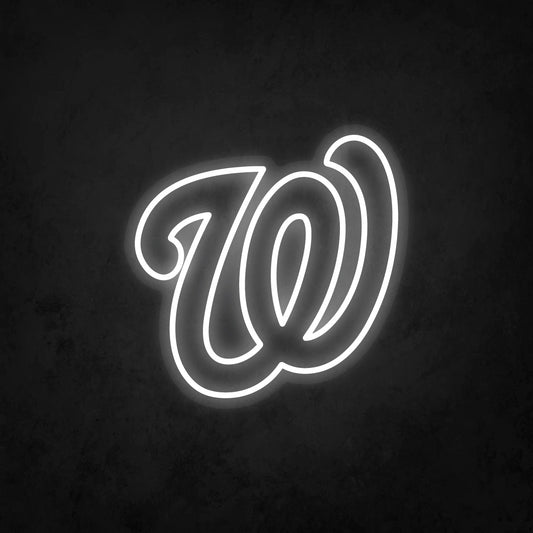 MLB Washington Nationals Signs Neon Necklace LED Acrylic Decorative Light Room Bedroom