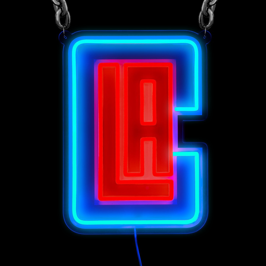 NBA Los Angeles Clippers Signs Neon Necklace LED Acrylic Decorative Light Room Bedroom