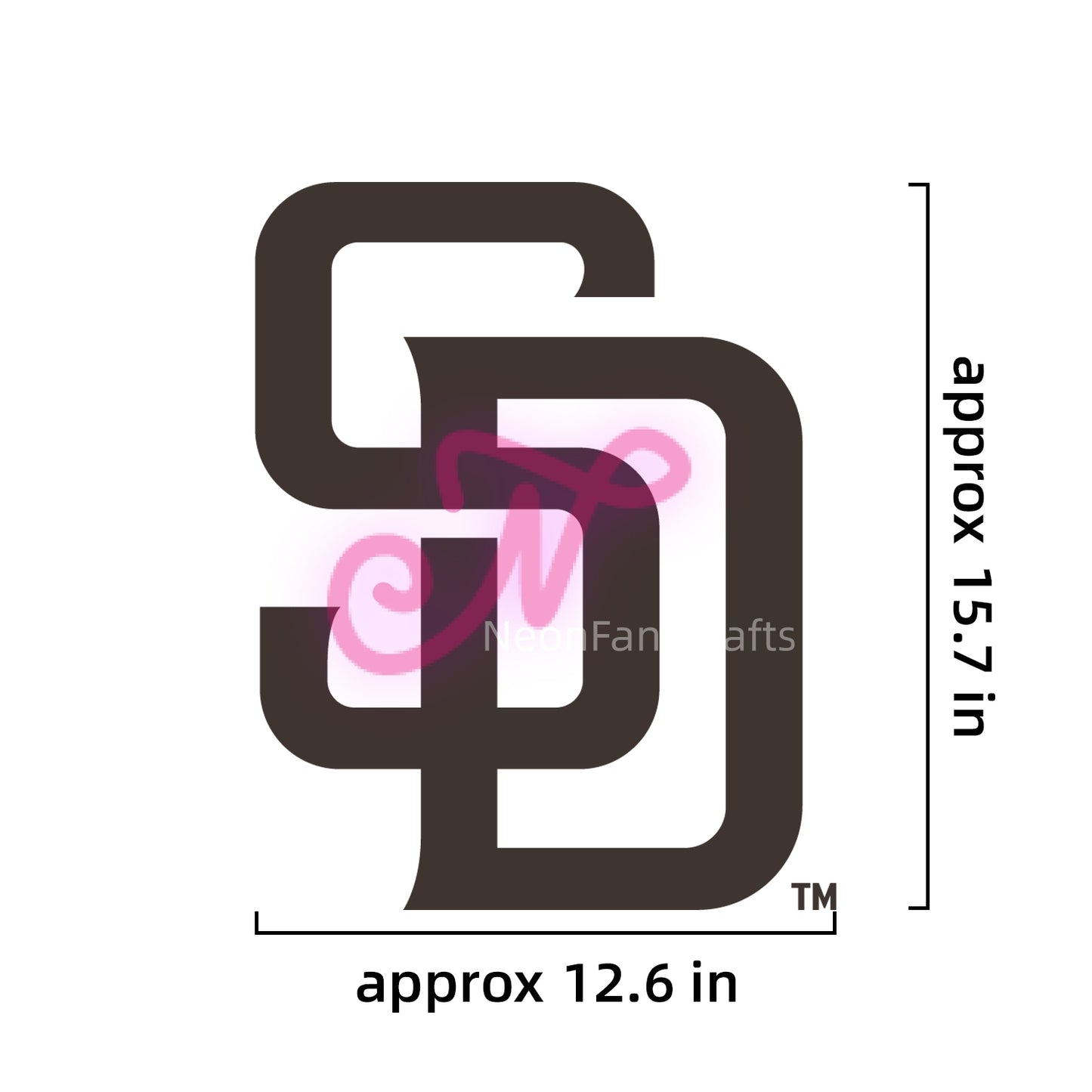 MLB San Diego Padres Signs Neon Necklace LED Acrylic Decorative Light Room Bedroom Factory Direct