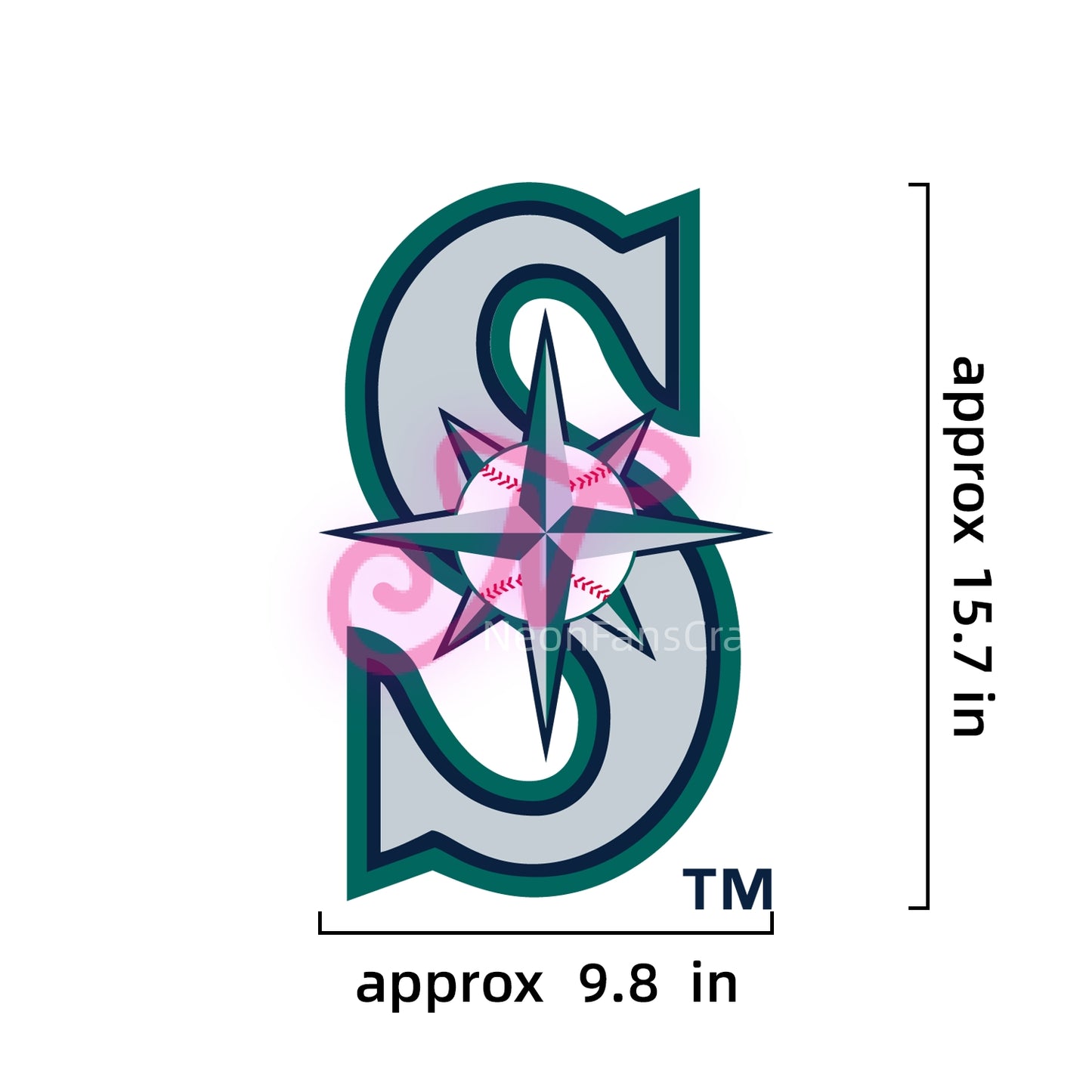 MLB Seattle Mariners Signs Neon Necklace LED Acrylic Decorative Light Room Bedroom Factory Direct