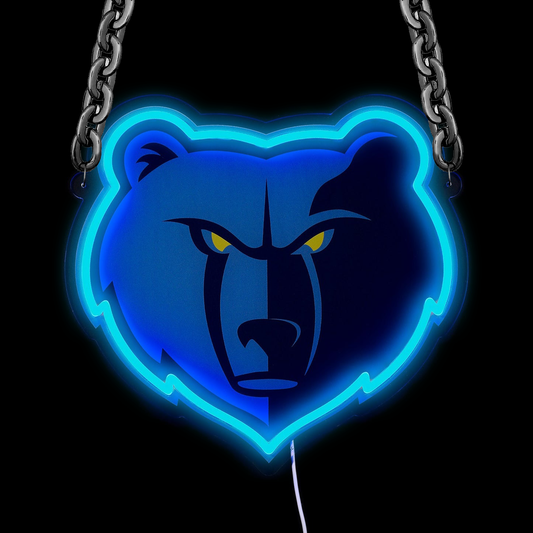 NBA Memphis Grizzlies Signs Neon Necklace LED Acrylic Decorative Light Room Bedroom