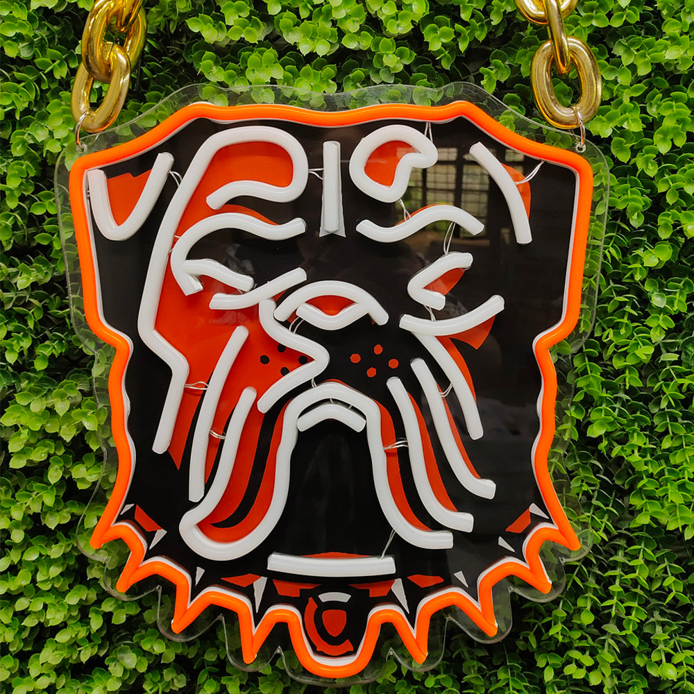 NFL Cleveland Browns Custom Necklace: "When He Unboxes This, Dawg Pound Goes WILD"
Picture this: Your man cracks open the box, sees that sick custom Browns helmet pendant – crisp orange details, rugged chain, his name or your anniversary date engraved. Cue the “Babe, this is LIT!” text to the group chat.
