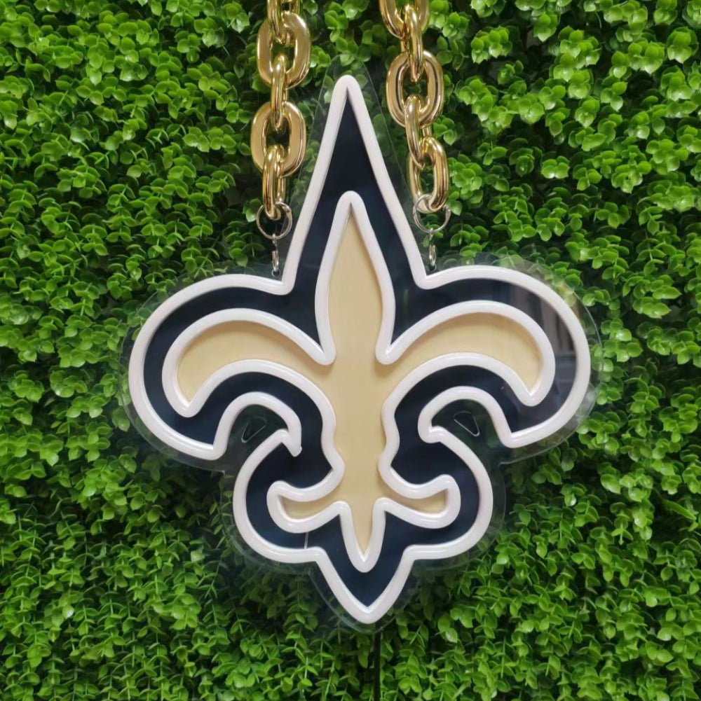 Crafted by NeonFansCrafts, this custom Saints-themed neon necklace glows in the team’s iconic gold and black hues, perfect for game days or fan gear. Beyond fan accessories, NeonFansCrafts specializes in:
Illuminated signs for businesses (eye-catching branding solutions);
Commercial lighted signs (durable, weather-resistant designs);
LED signboards (dynamic displays for retail or events);
Custom LED sign boards (text, logos, or animations).