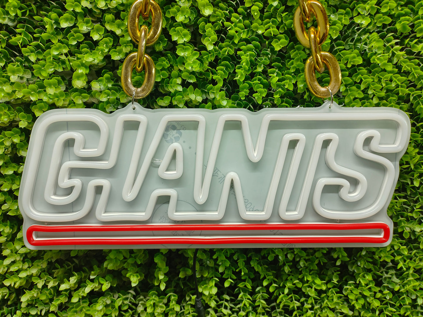 The customized neon sign of the NFL New York Giants is made by neonfanscrafts. It can also meet these needs: a logo in neon style, lighted signs for businesses, lighted commercial signs, light signs for businesses, and illuminated signs for businesses.
