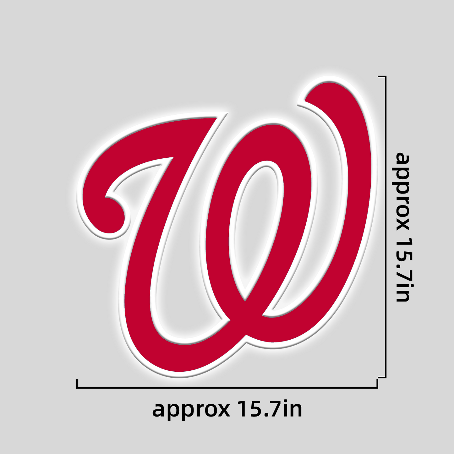 MLB Washington Nationals Signs Neon Necklace LED Acrylic Decorative Light Room Bedroom