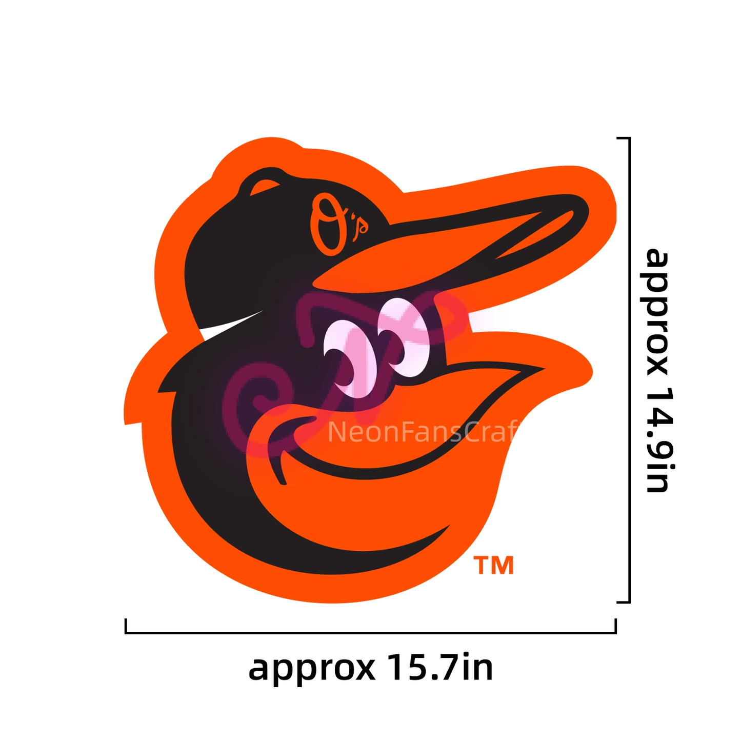 Baltimore Orioles Logo, LED neon sign
