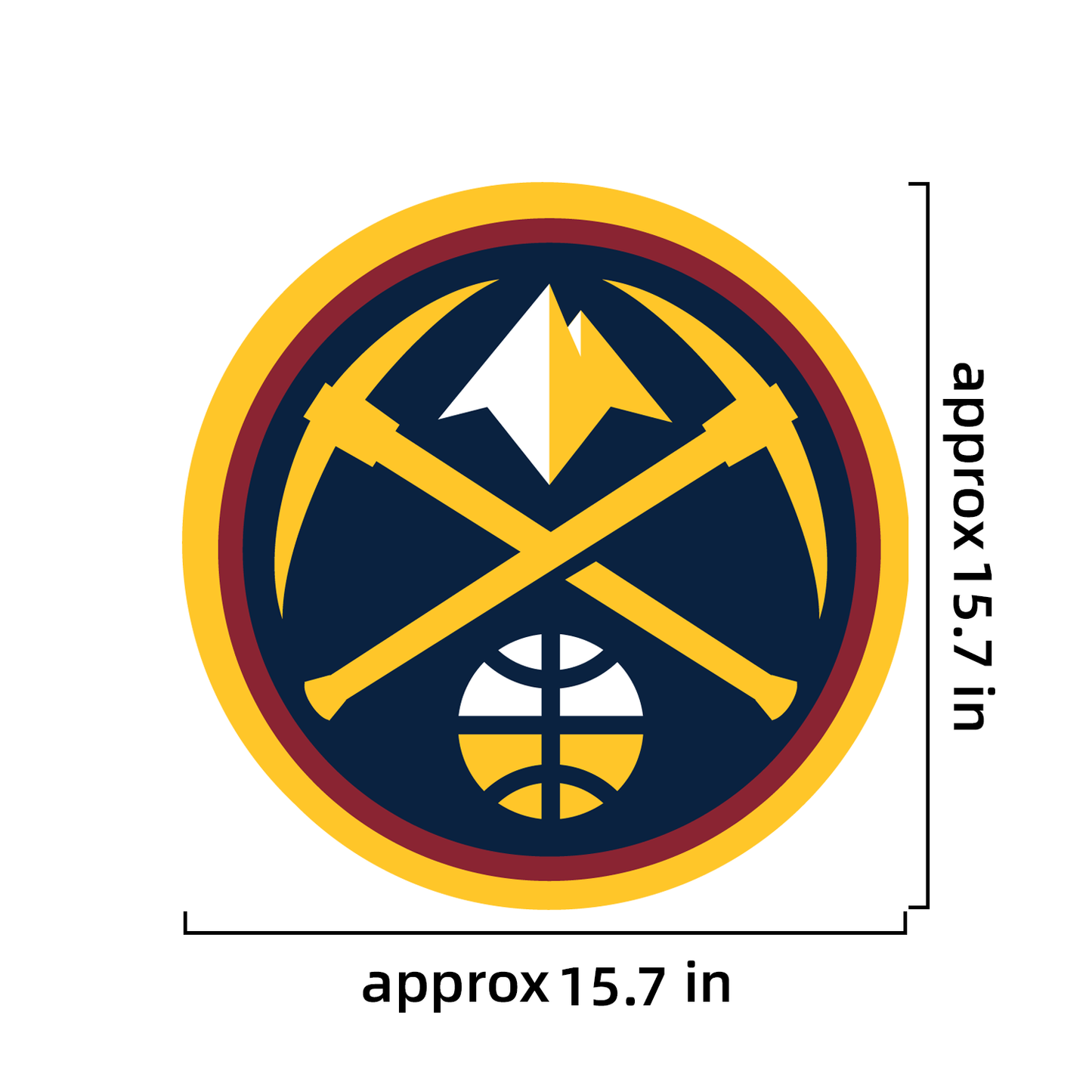 NBA Denver Nuggets Signs Neon Necklace LED Acrylic Decorative Light Room Bedroom