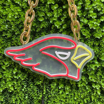 Arizona Cardinals Neon Sign Necklace | Game Day Accessory & Home Display