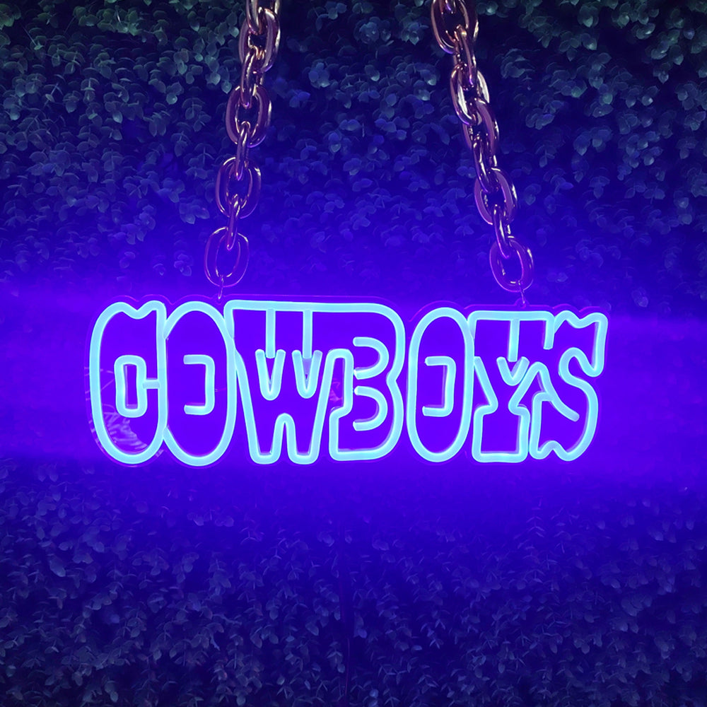 Dallas Cowboys Custom Neon Sign | Bright Personalized Team Logo Light