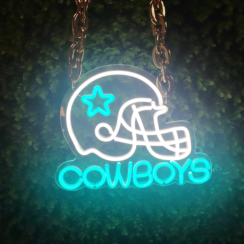 Dallas Cowboys Custom Neon Sign | Bright Personalized Team Logo Light