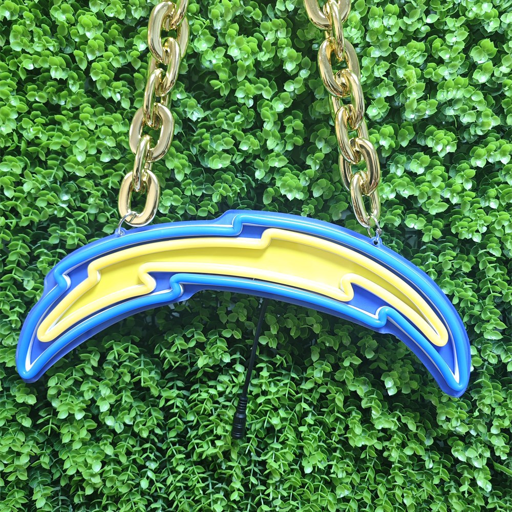 Los Angeles Chargers LED Neon Necklace | USB/Battery Powered Fan Gear