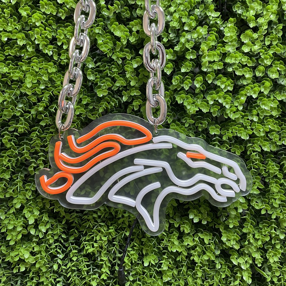 Denver Broncos Neon Chain | Wearable LED Necklace for Game Day