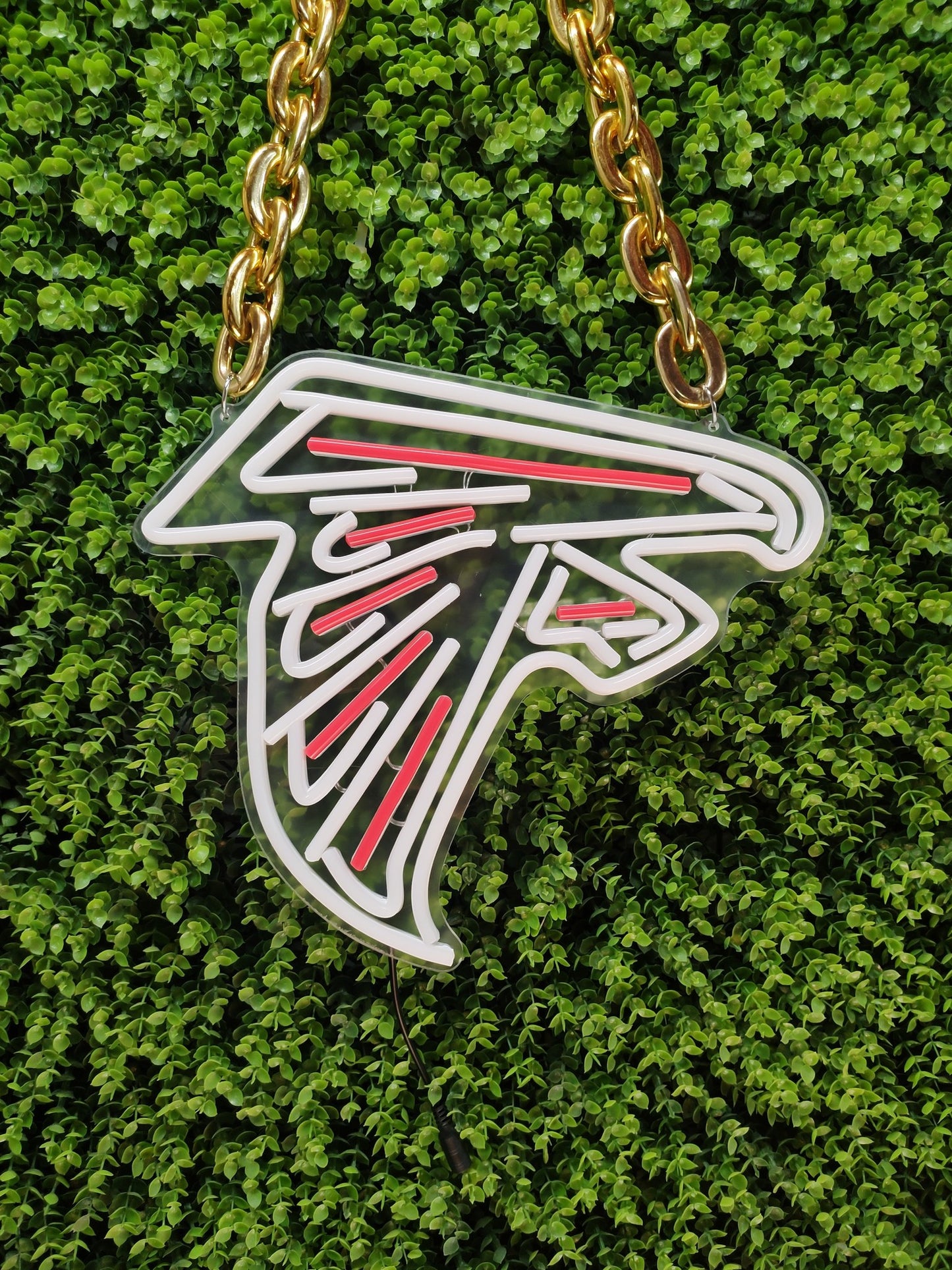 Atlanta Falcons LED Neon Sign Necklace | Game Day Ready & USB/Battery Powered