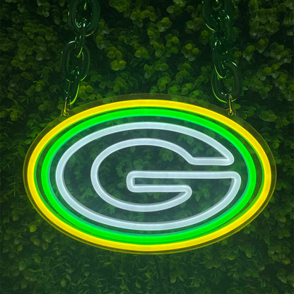 Green Bay Packers Custom LED Neon Sign | Game Day Wear & Wall Decor