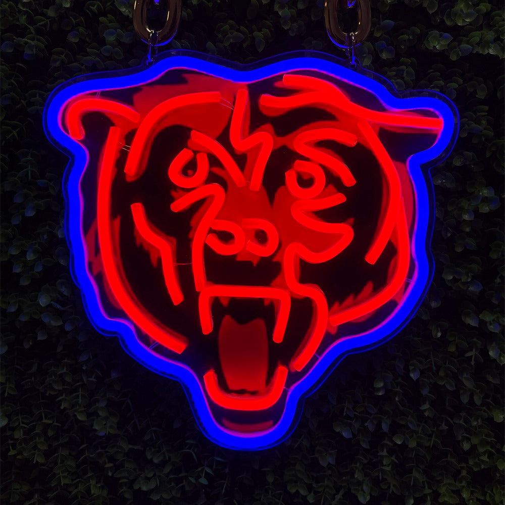 Chicago Bears LED Neon Sign | USB & Battery Powered for Fans