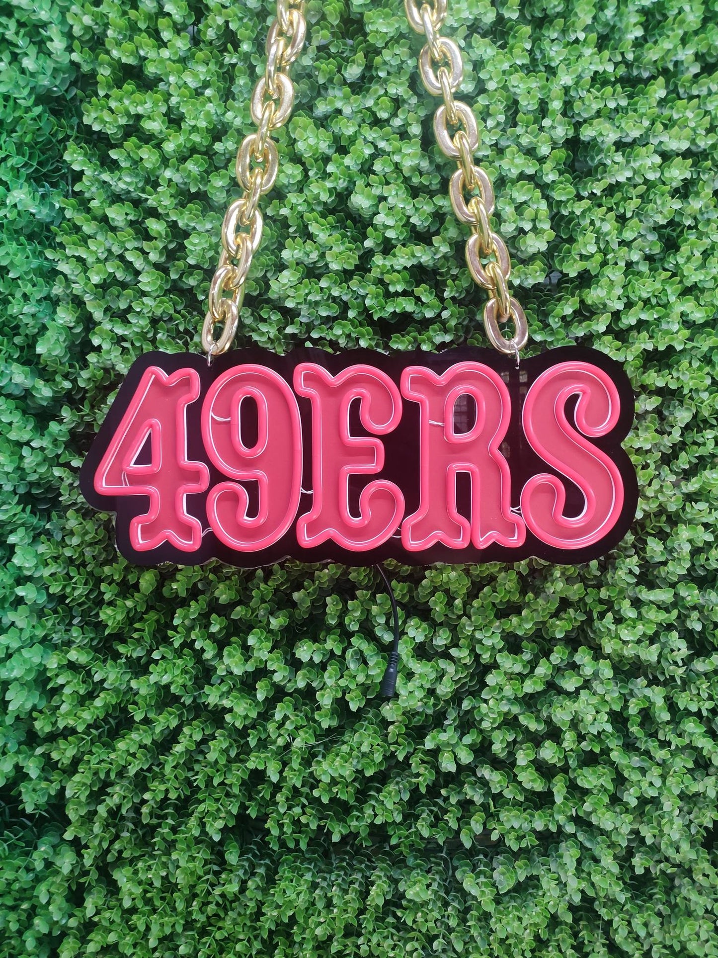 San Francisco 49ers Neon Sign Necklace | Show Off Your Team Spirit