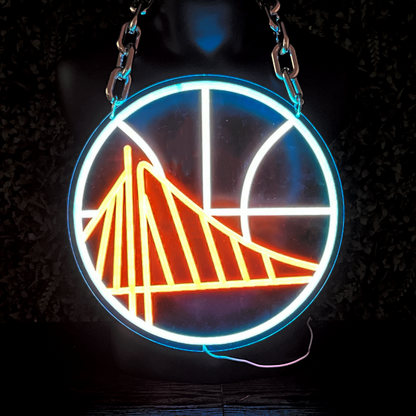 NBA Led Signs Necklace for Sport party together specific symbol Art Wall Signs Basketball Neon Light Necklace for Bedroom Man Cave Party Gifts for Basketball fans,lovely friends Boyfriend