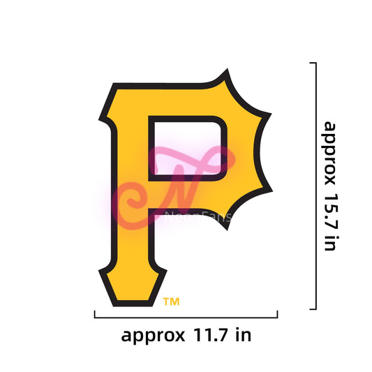 MLB Pittsburgh Pirates Signs Neon Necklace LED Acrylic Decorative Light Room Bedroom Factory Direct