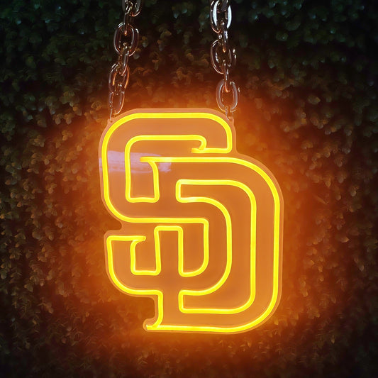 MLB San Diego Padres Signs Neon Necklace LED Acrylic Decorative Light Room Bedroom Factory Direct