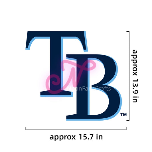 MLB Tampa Bay Rays Signs Neon Necklace LED Acrylic Decorative Light Room Bedroom Factory Direct