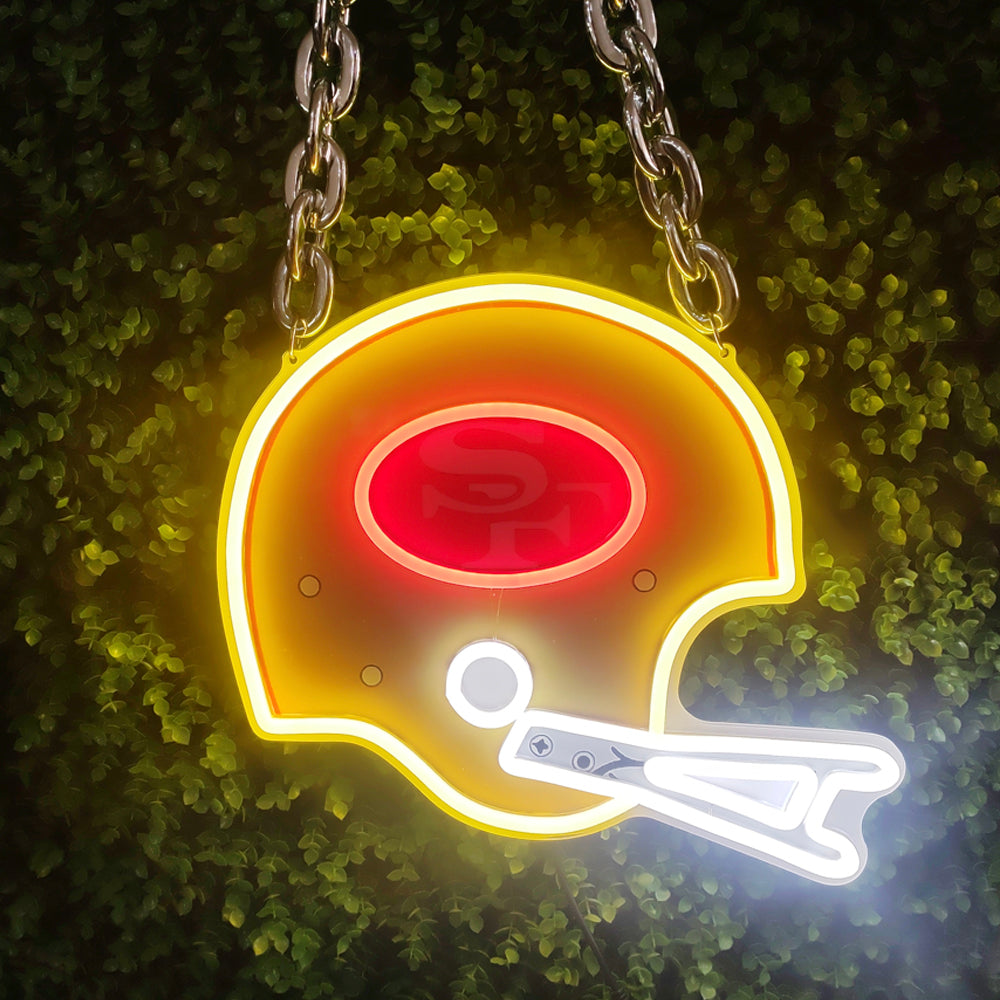 San Francisco 49ers Neon Sign Necklace | Show Off Your Team Spirit