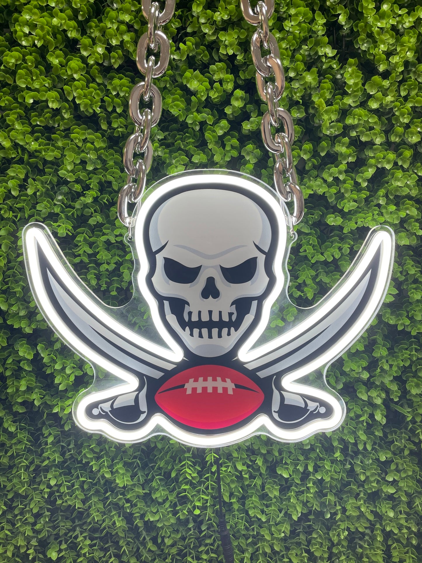 Tampa Bay Buccaneers Neon Sign Necklace | Show Off Your Team Spirit