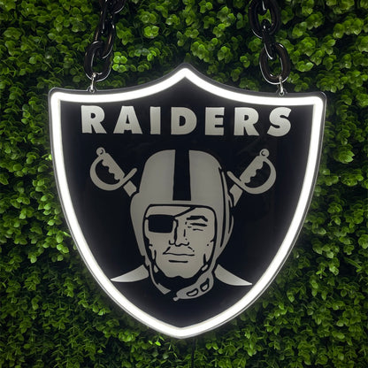 Las Vegas Raiders Neon Sign | Wearable Necklace & Home Wall Decor