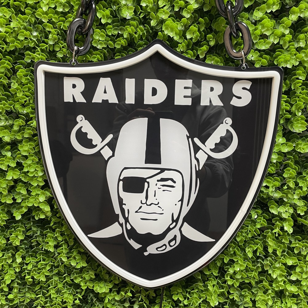 Las Vegas Raiders Neon Sign | Wearable Necklace & Home Wall Decor