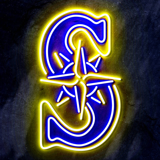 MLB Seattle Mariners Signs Neon Necklace LED Acrylic Decorative Light Room Bedroom Factory Direct