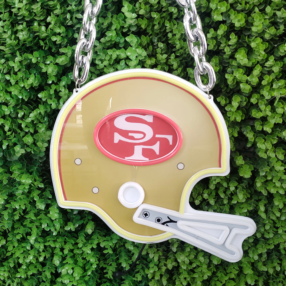 San Francisco 49ers Neon Sign Necklace | Show Off Your Team Spirit