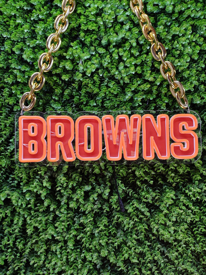 Cleveland Browns Custom LED Neon Sign | Game Day Wear & Wall Decor